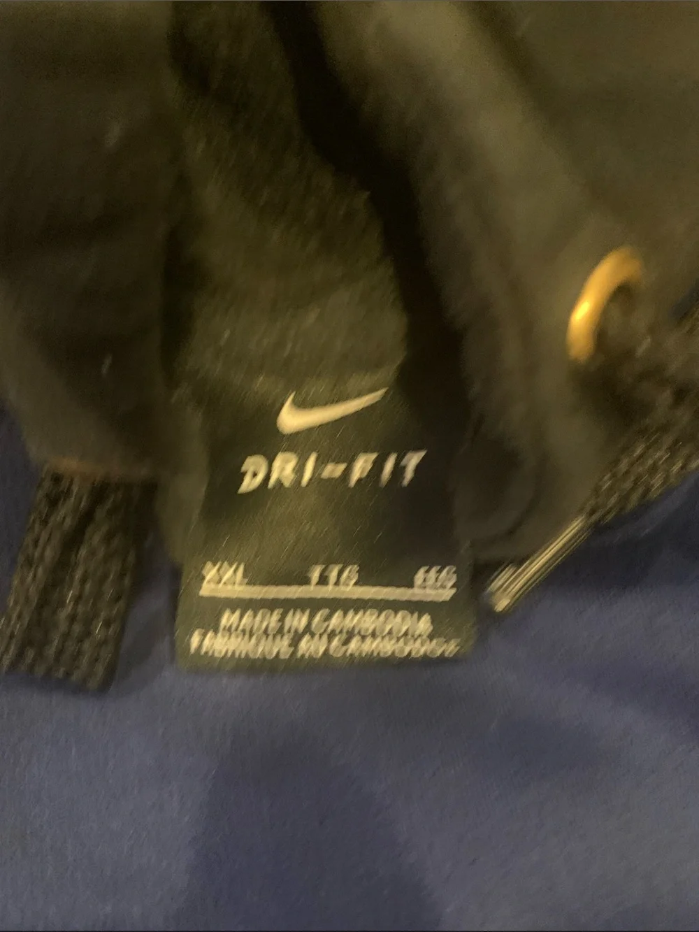 Nike Blue and Black Pullover Hoodie - Picture 4 of 6